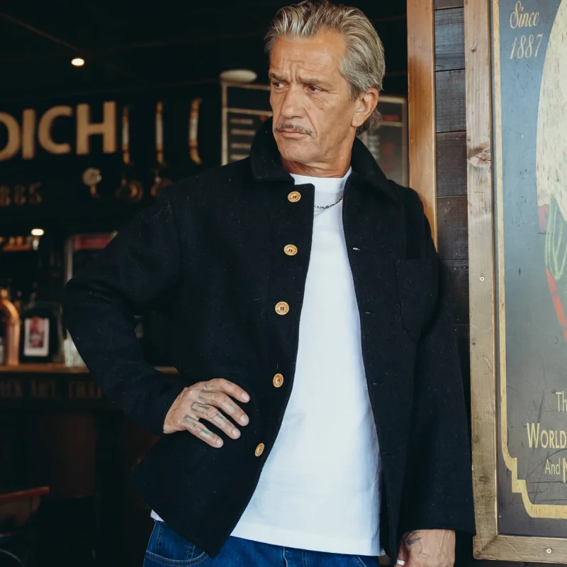 Veste en laine buis Made in France Le Laboureur - Largeot & Coltin