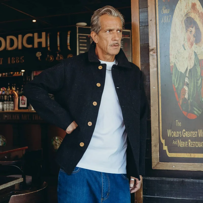 Veste en laine buis Made in France Le Laboureur - Largeot & Coltin