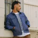 Blouson bombers en grisette tergal Le Laboureur - Largeot & Coltin