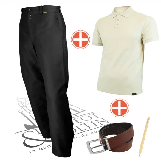 Pack Essentiel Le Laboureur : largeot, polo, ceinturon