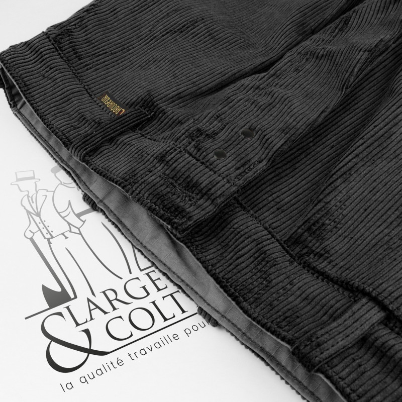 Largeot velours taille basse Le Laboureur noir