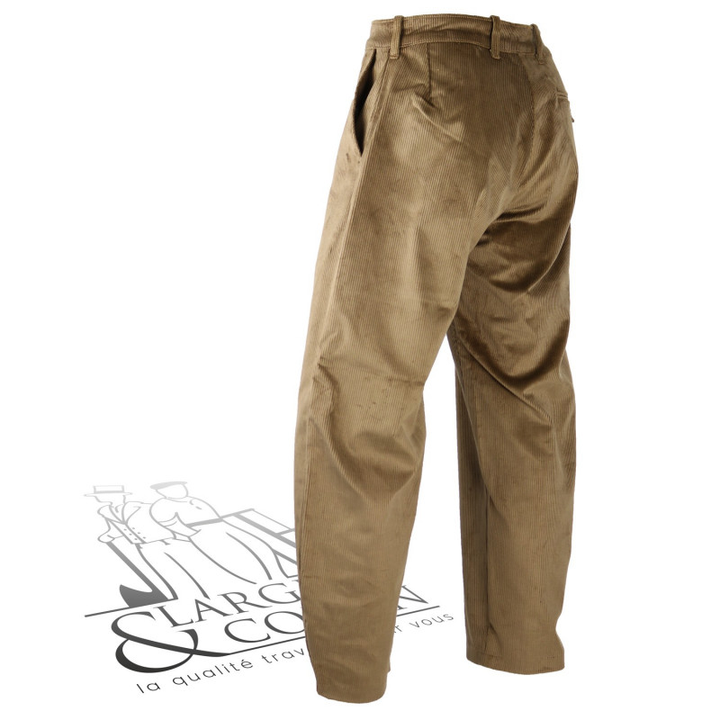 Largeot velours taille basse Le Laboureur noisette
