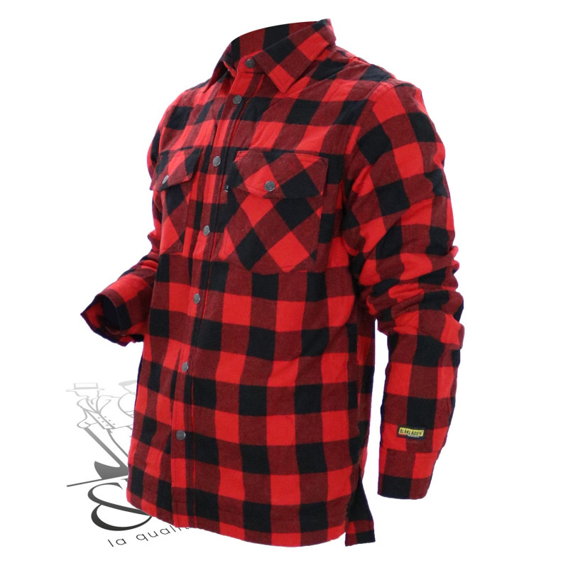 chemise hiver doublée Rouge