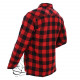 chemise hiver doublée Rouge
