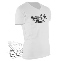 T-shirt de travail Hans & Jo blanc