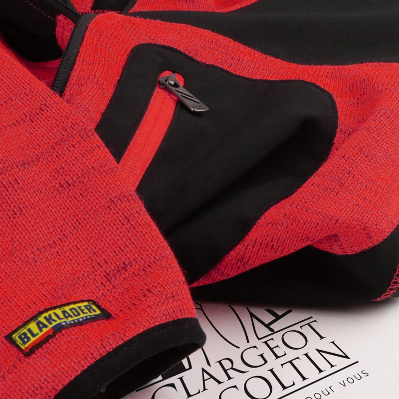 Veste polaire à capuche Blaklader Rouge