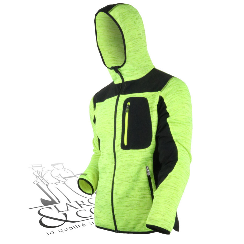 Veste polaire à capuche Blaklader jaune fluo