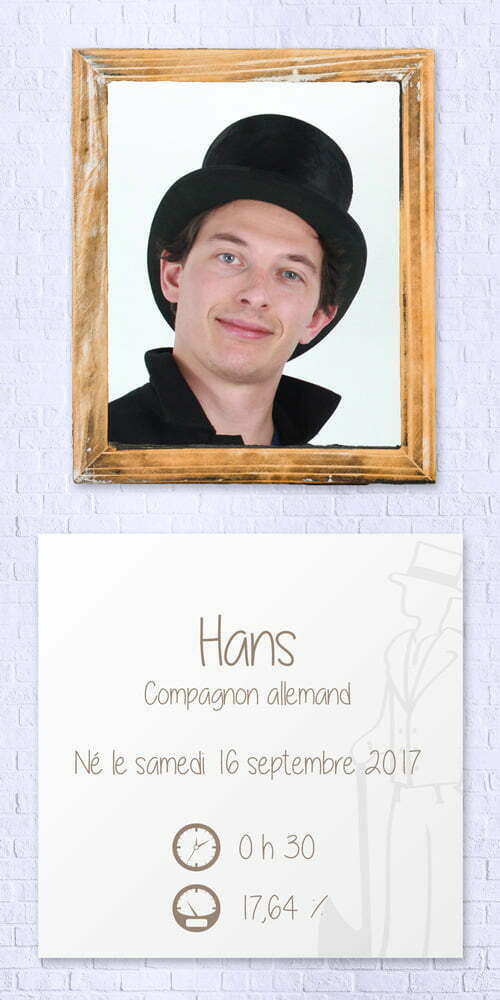 Hans de Largeot et Coltin Hans est un Compagnon allemand