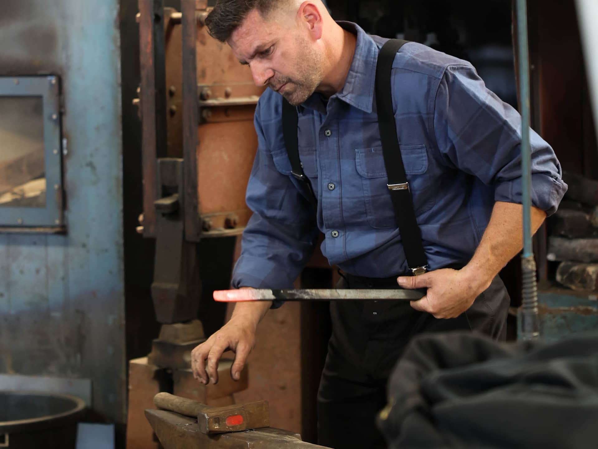 Chemise à carreaux bleue Carhartt