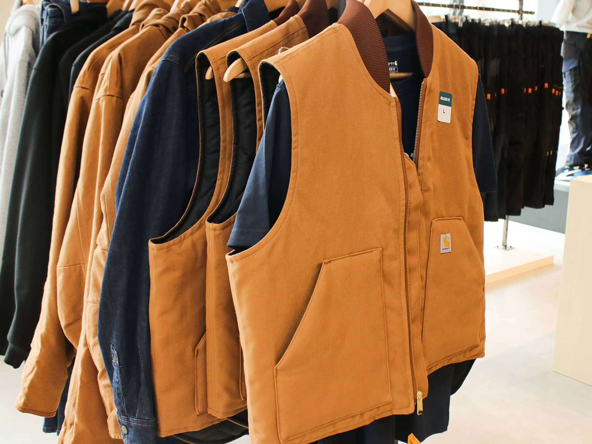 gilet de travail sans manches carhartt workwear