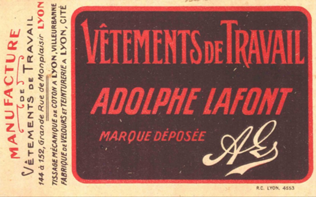 Adolphe Lafont vetement de travail 