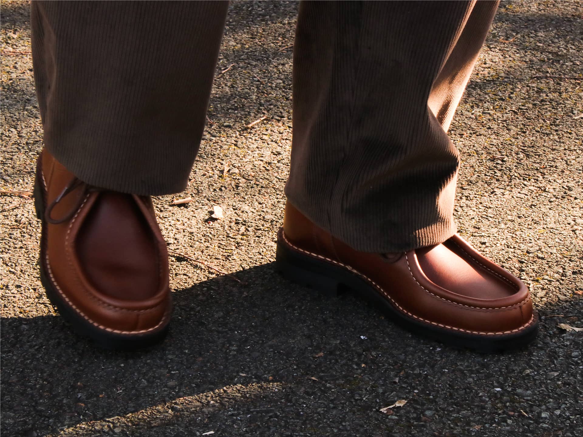 Chaussures de Gatines haut de gamme portée (modèle Mégève)