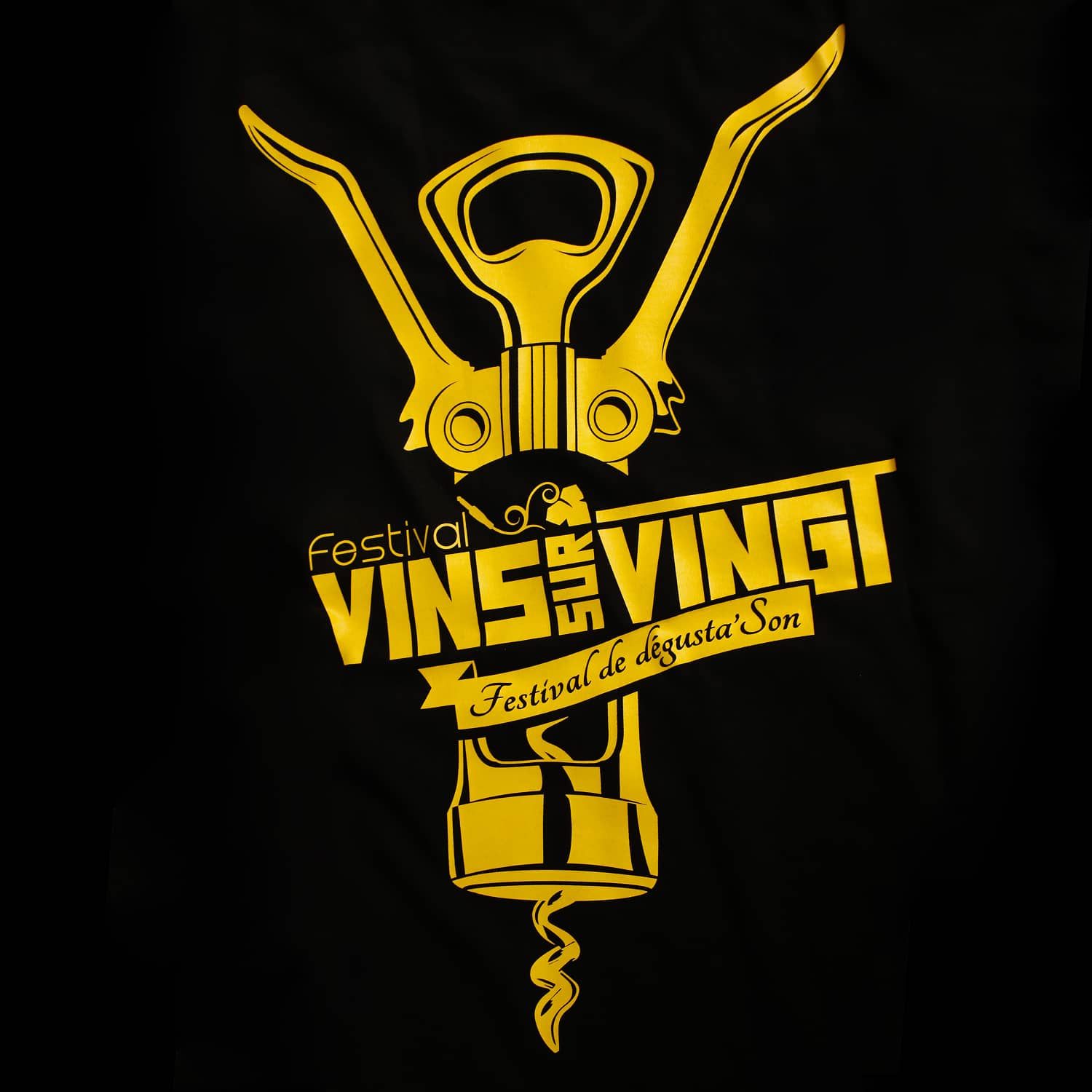 Flocage pour le festival Vins sur Vingt