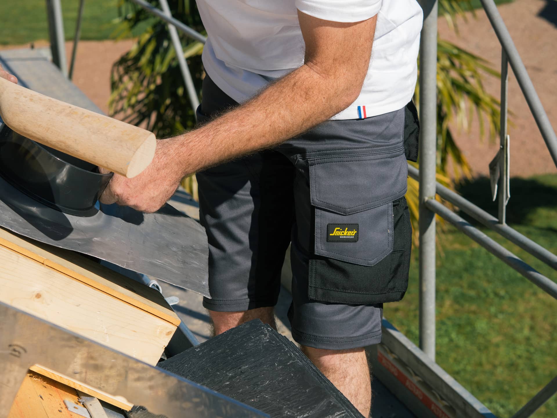 Short de travail snickers workwear pour artisan covureur