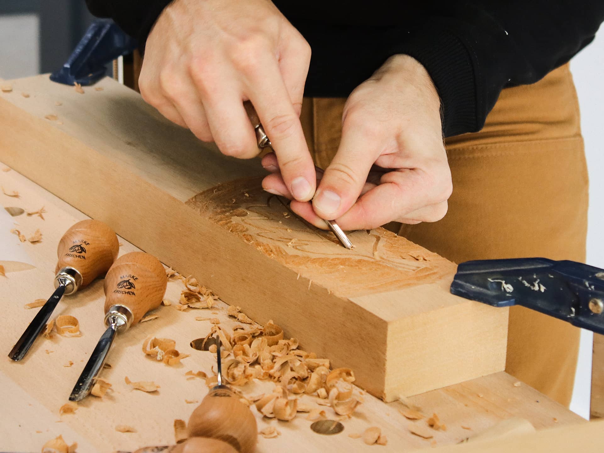 Outils kirschen pour les ébénistes et sculpteurs