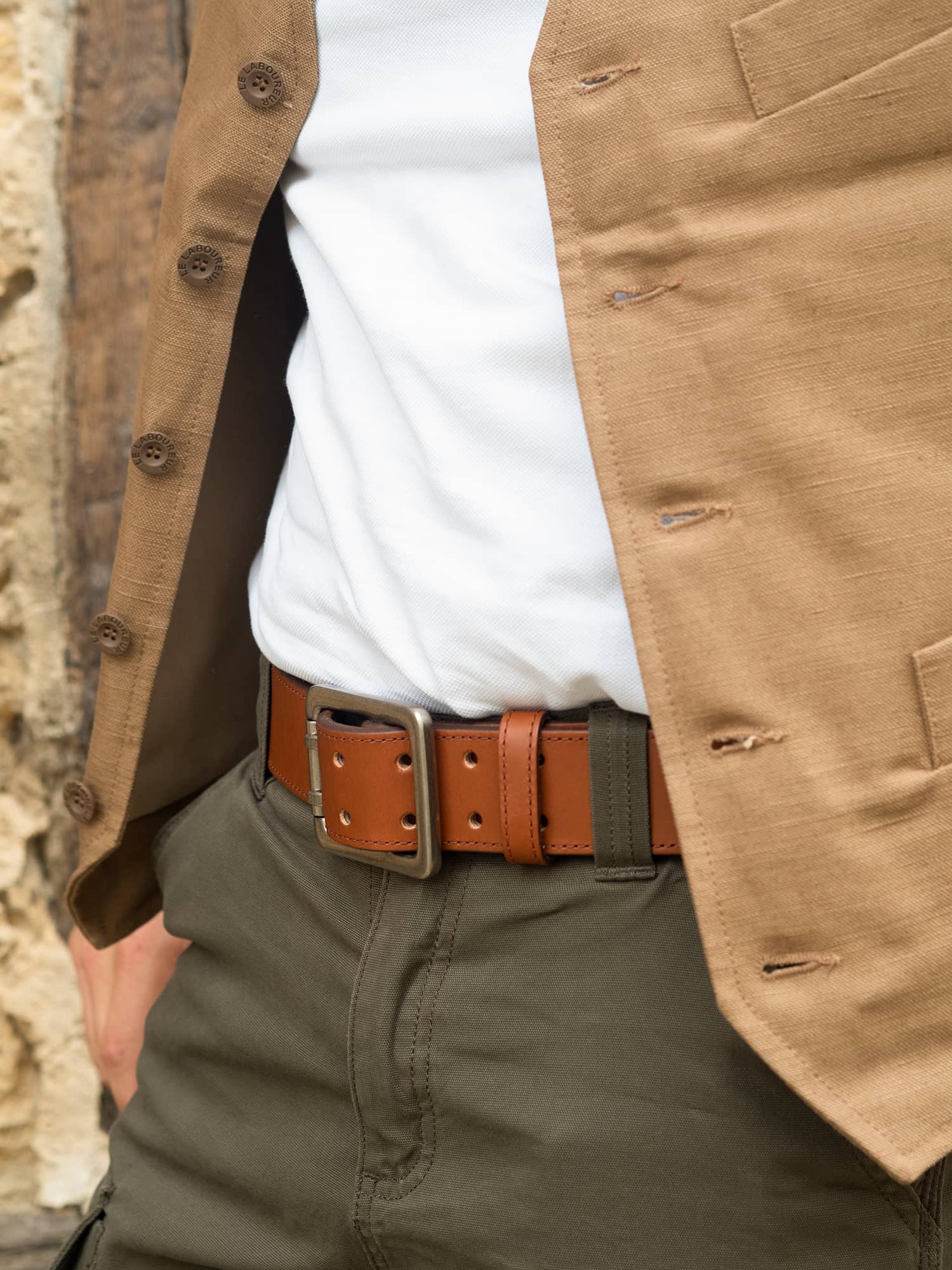 Gilet tailleur le laboureur en lin et coton