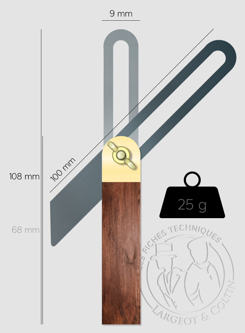 FAUSSE EQUERRE OU SAUTERELLE OUTIL MENUISIER //C12//