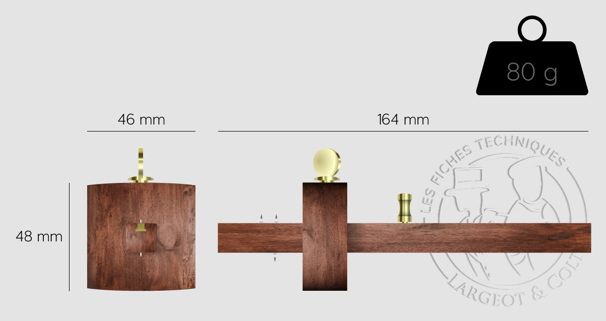 RARE - Trusquin traceur de menuisier/ébéniste longueur utile 32 cm en TBE -  Autres outils à main (6755922)