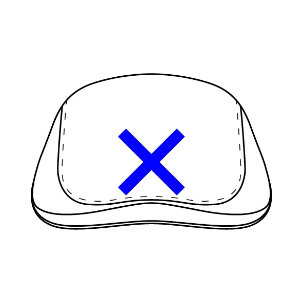 Personnalisation casquette plate à l'avant