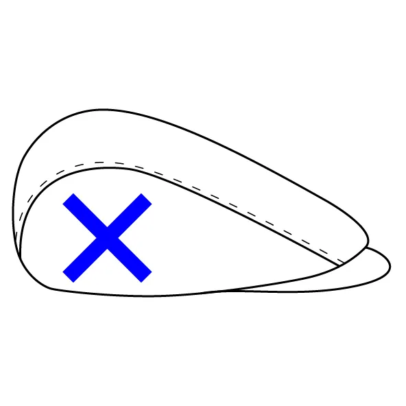 Personnalisation casquette plate à droite